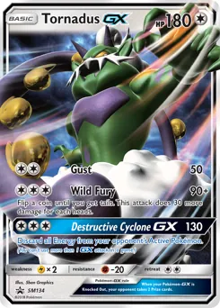 SM Black Star Promos Tornadus GX Pokémon card